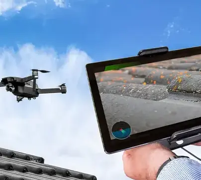 drone nettoyage toiture Avranches-2