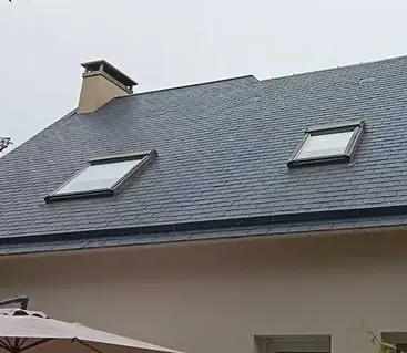 drone nettoyage toiture Fougères-1