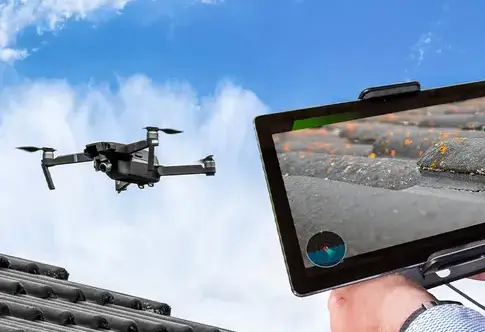 drone nettoyage toiture Isigny-le-Buat-4